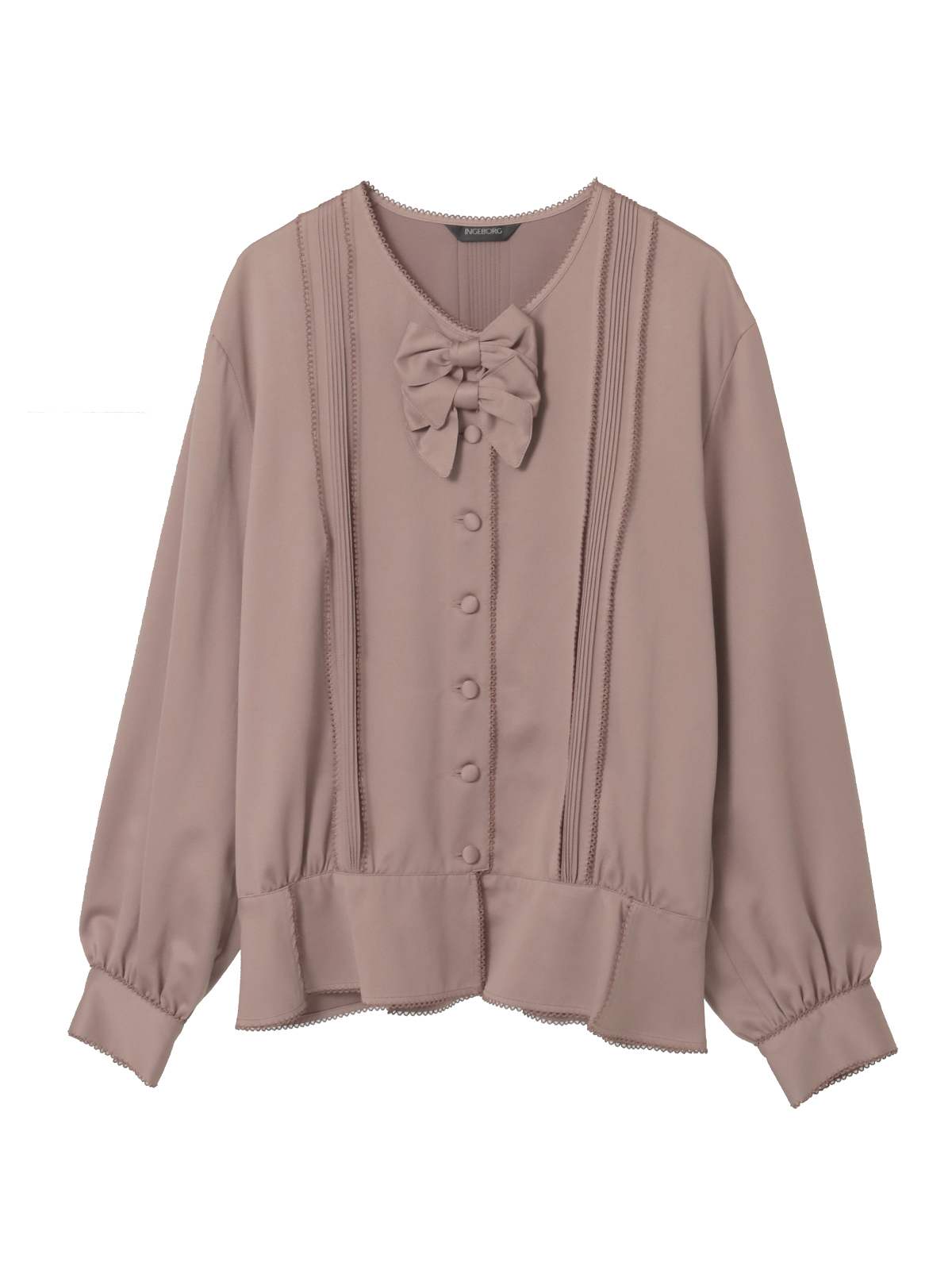 サテン起毛ペプラムブラウス｜ピンクハウスオフィシャルオンライン