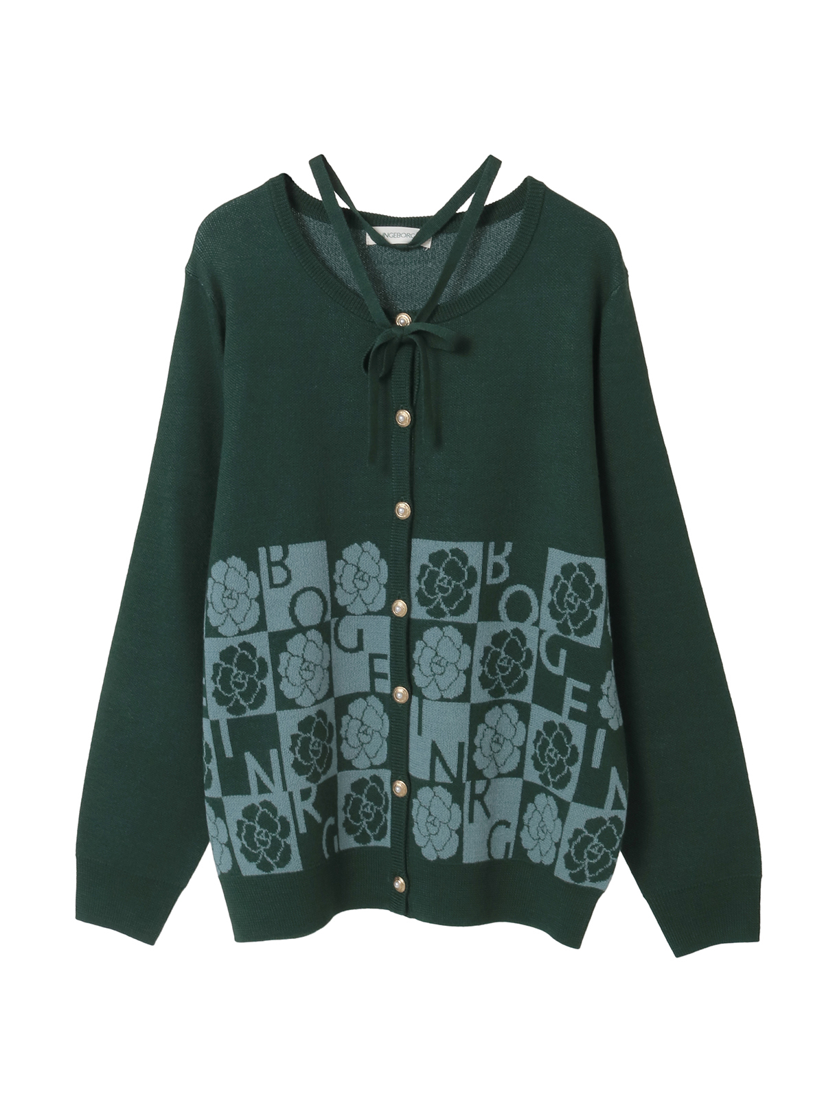 カメリアブロックチェックカーディガン｜ピンクハウスオフィシャル