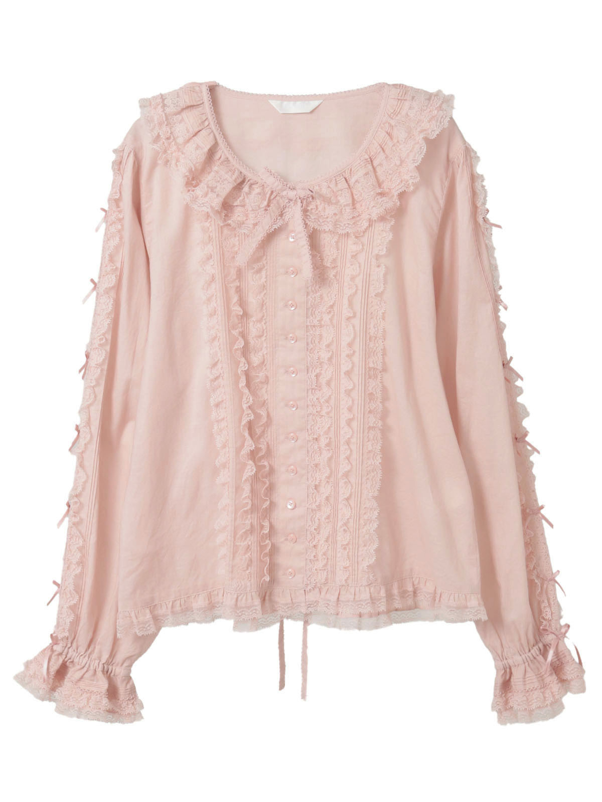 レース＆リボン使いローンブラウス｜ピンクハウスオフィシャル