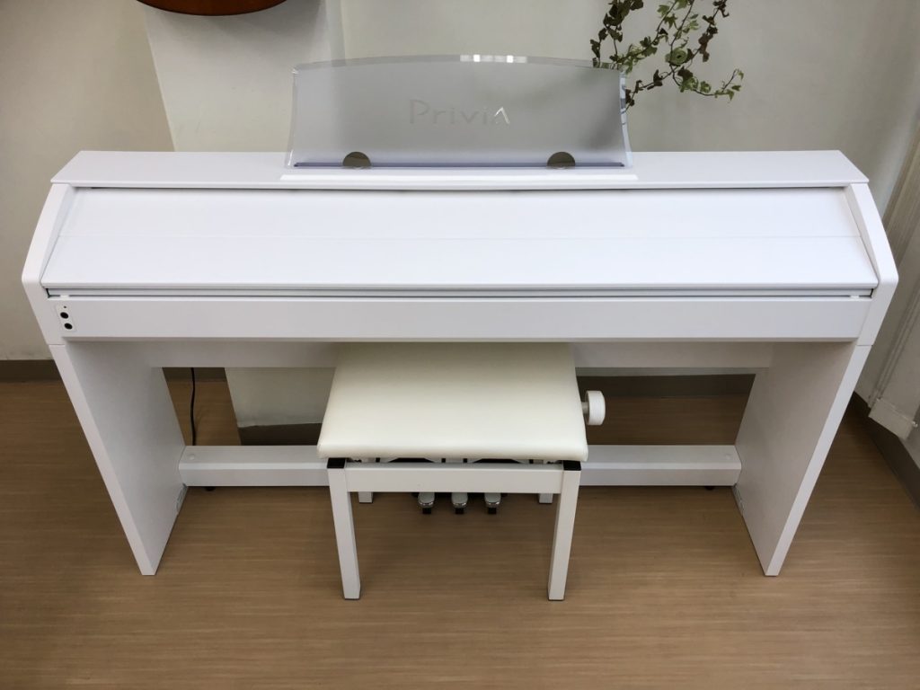 電子ピアノ CASIO PX-760WE 2017年製 中古 椅子付き ホワイト カシオ