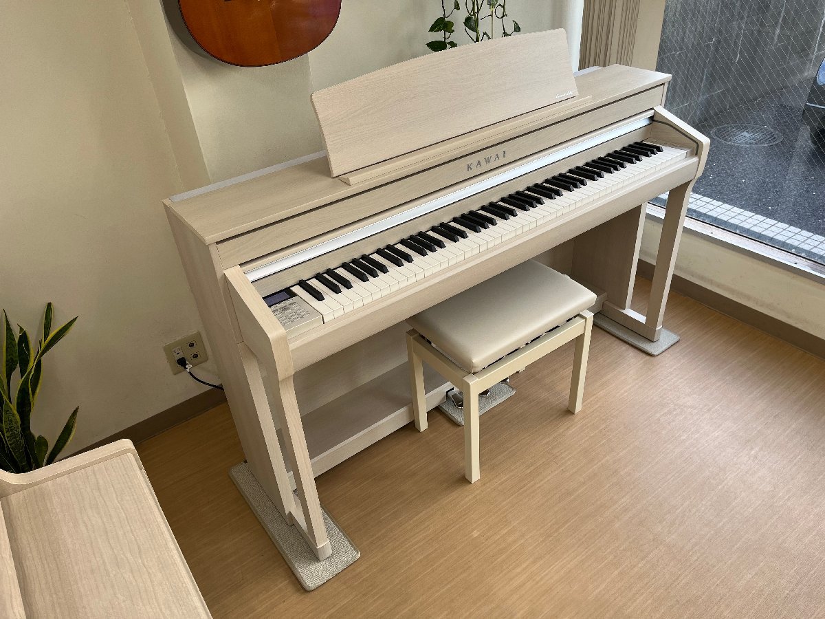 KAWAI CA58A 中古 電子ピアノ 2019年製 木製鍵盤 ホワイトメープル調