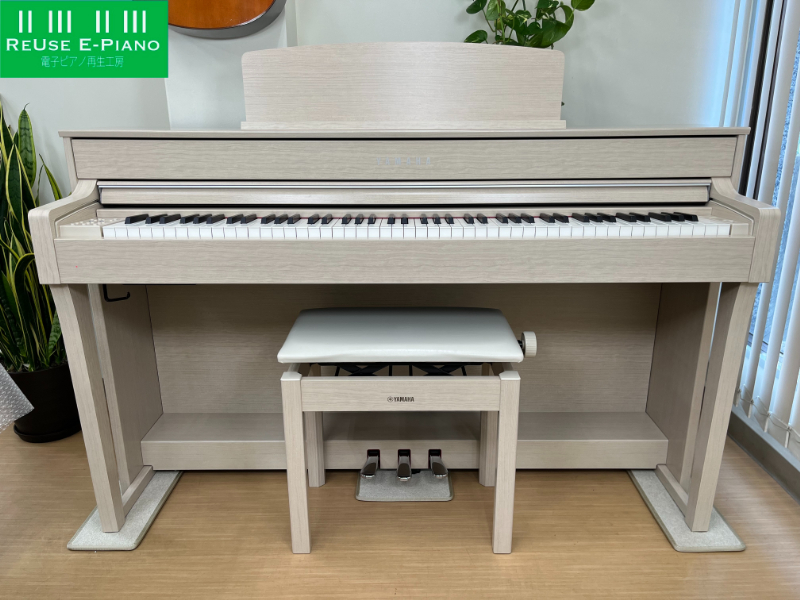 YAMAHA CLP-645WA 18年製 中古 電子ピアノ 木製鍵盤 クラビノーバ