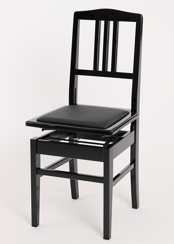 背付きピアノ椅子 DOLCE (艶消し/座面:ワイン) | ピアノ椅子 | 大阪