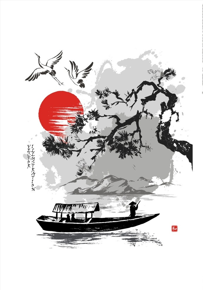 孤舟蓑笠翁独钓寒江雪素材图片下载-素材编号06091905-素材天下图库