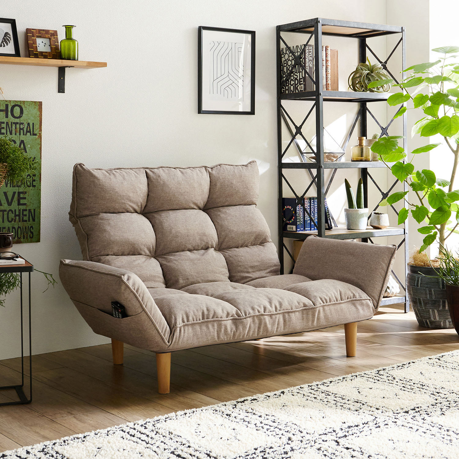 2人掛けハイバックリクライニングソファー｜通販のベルメゾンネット