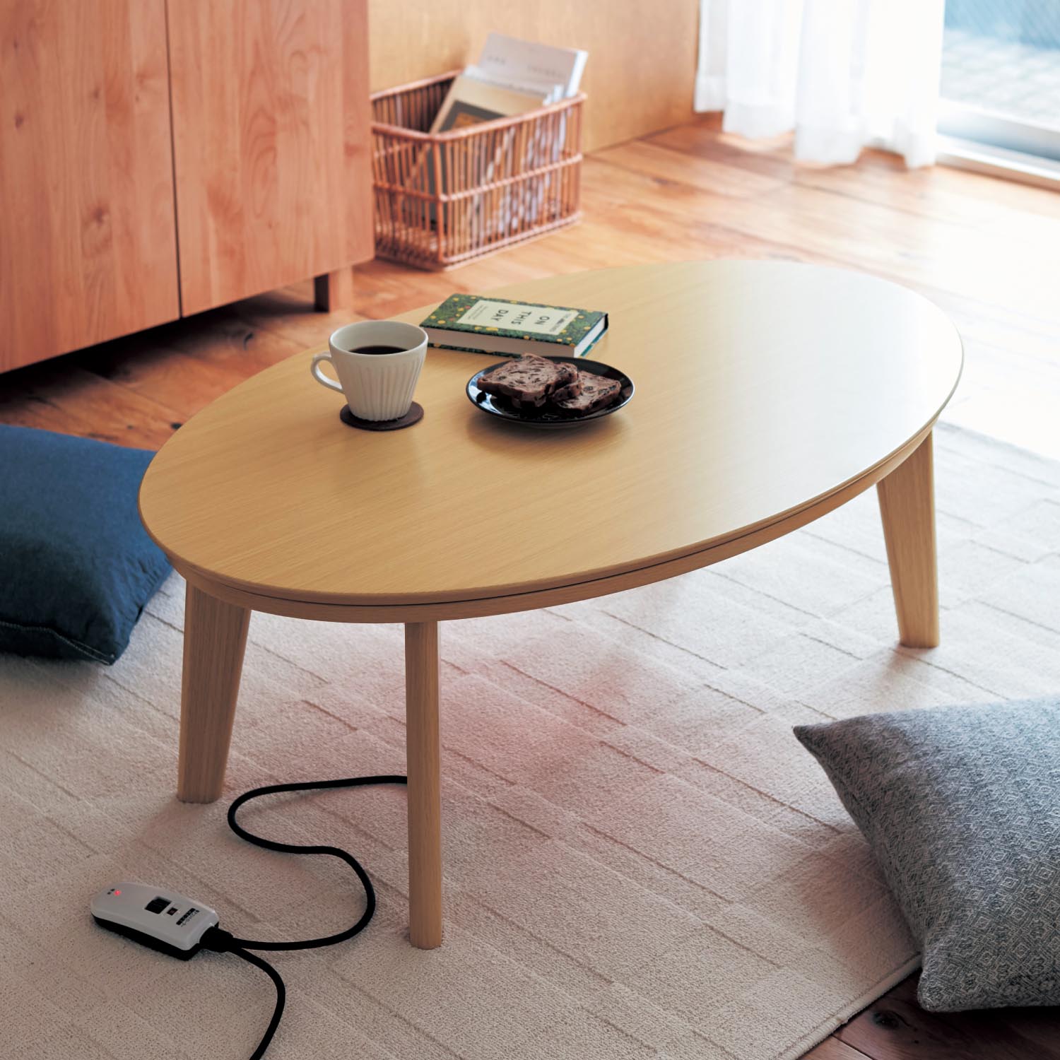 布団のいらない楕円こたつ｜通販のベルメゾンネット