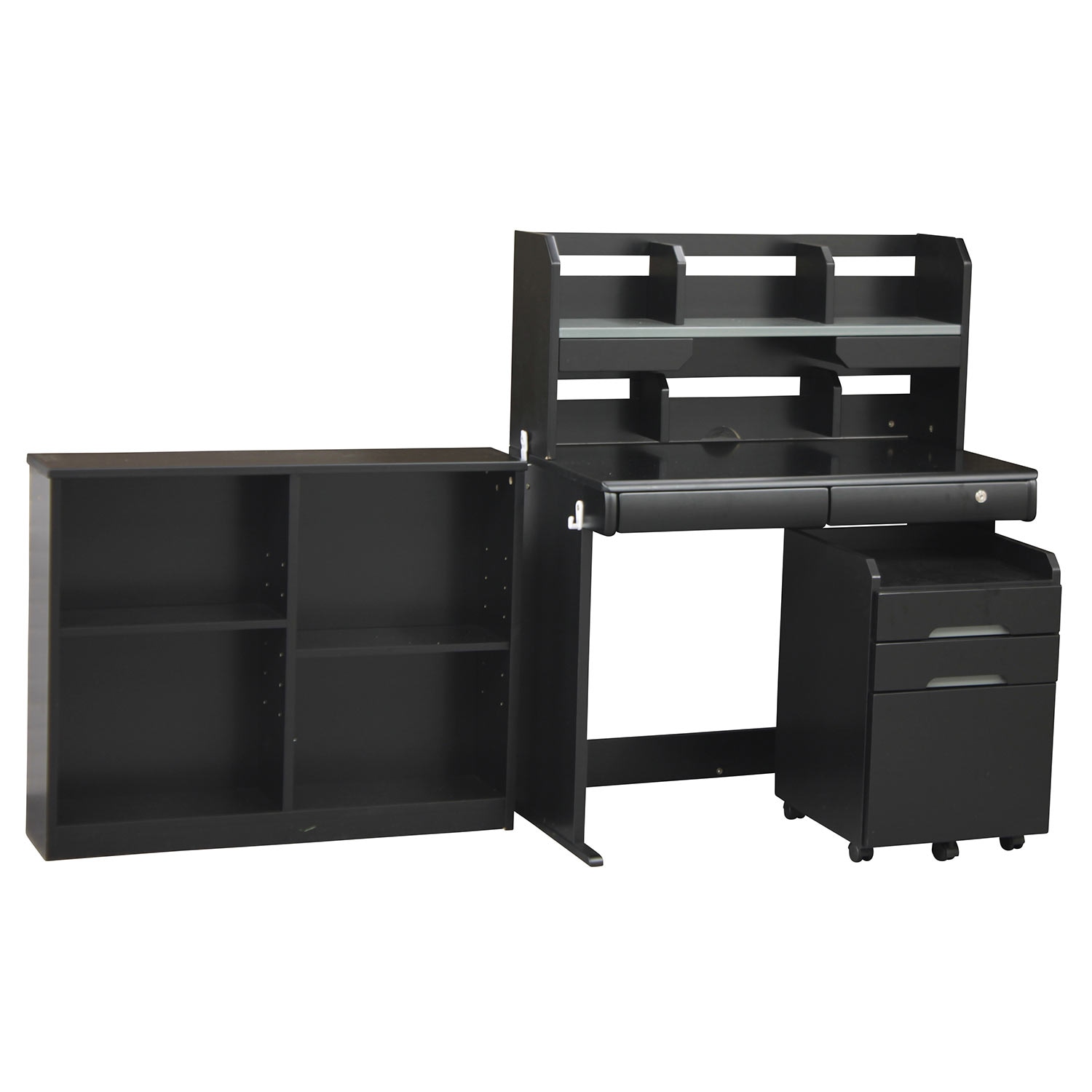 ハイグレード】クールデザインの組み合わせが選べる学習机セット（学習