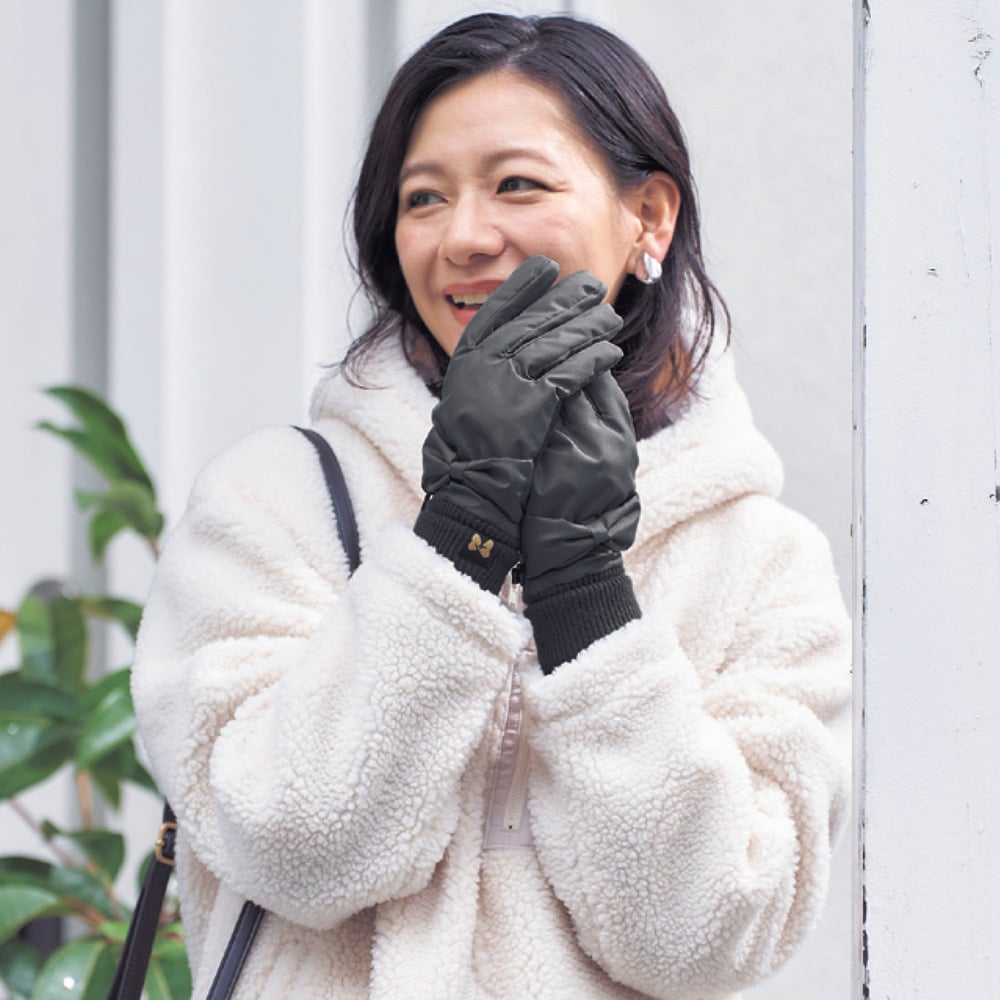 リボン付あったか防水手袋「ミニーマウス」（その他のディズニー