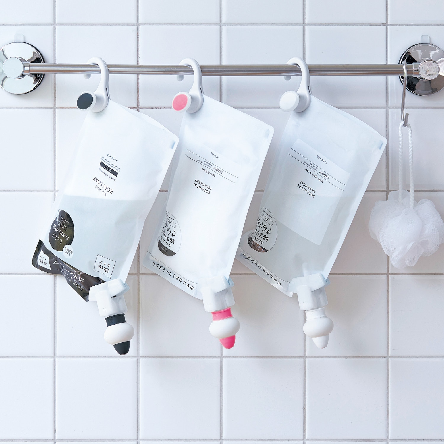 詰め替えそのままホルダー ミニ[日本製]（シャンプーボトル