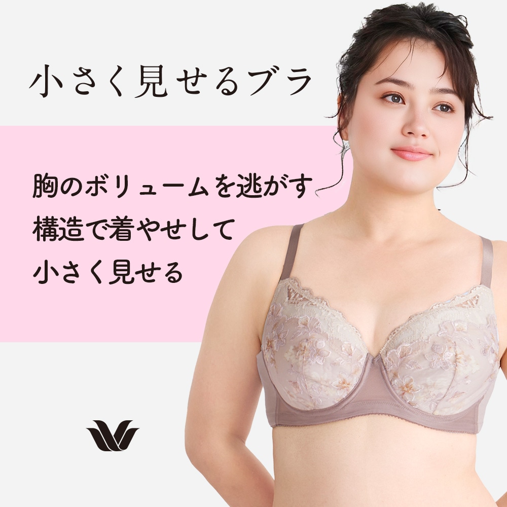 小さく見せるブラ(レース)（3/4カップブラ）｜(ワコール/Wacoal)｜通販
