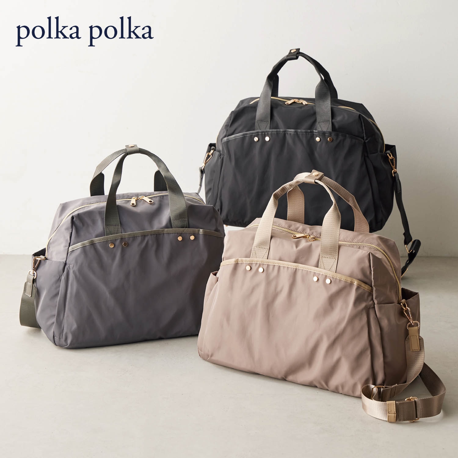 トラベルボストンバッグ (男女兼用)(ポルカポルカ/polkapolka)｜通販の