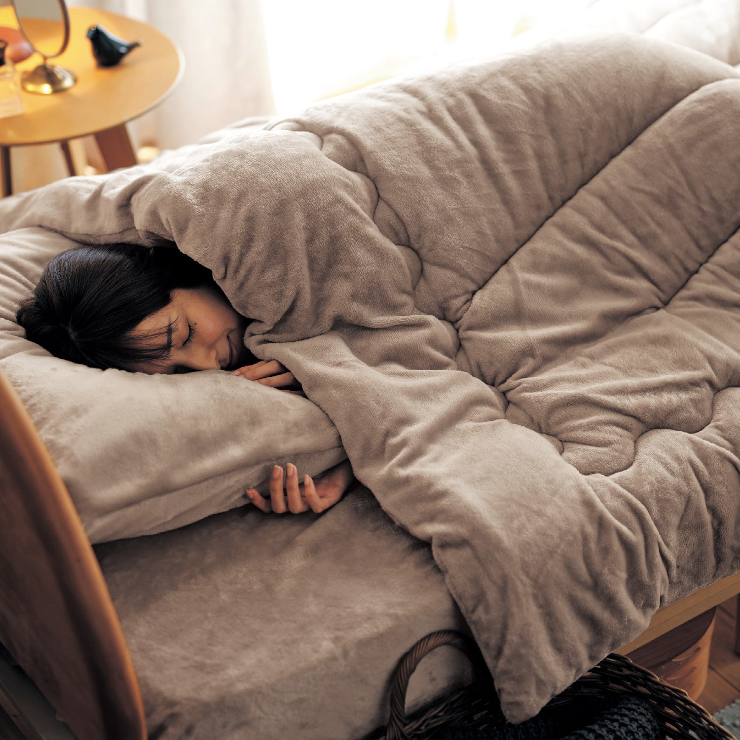 吸湿発熱プラス・そのまま使える4層掛け布団｜通販のベルメゾンネット