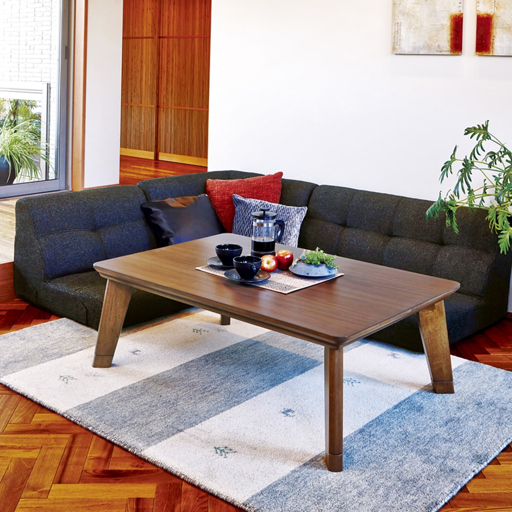 フラットヒーターの継脚こたつテーブル ＜幅80／105／120cm＞｜通販の