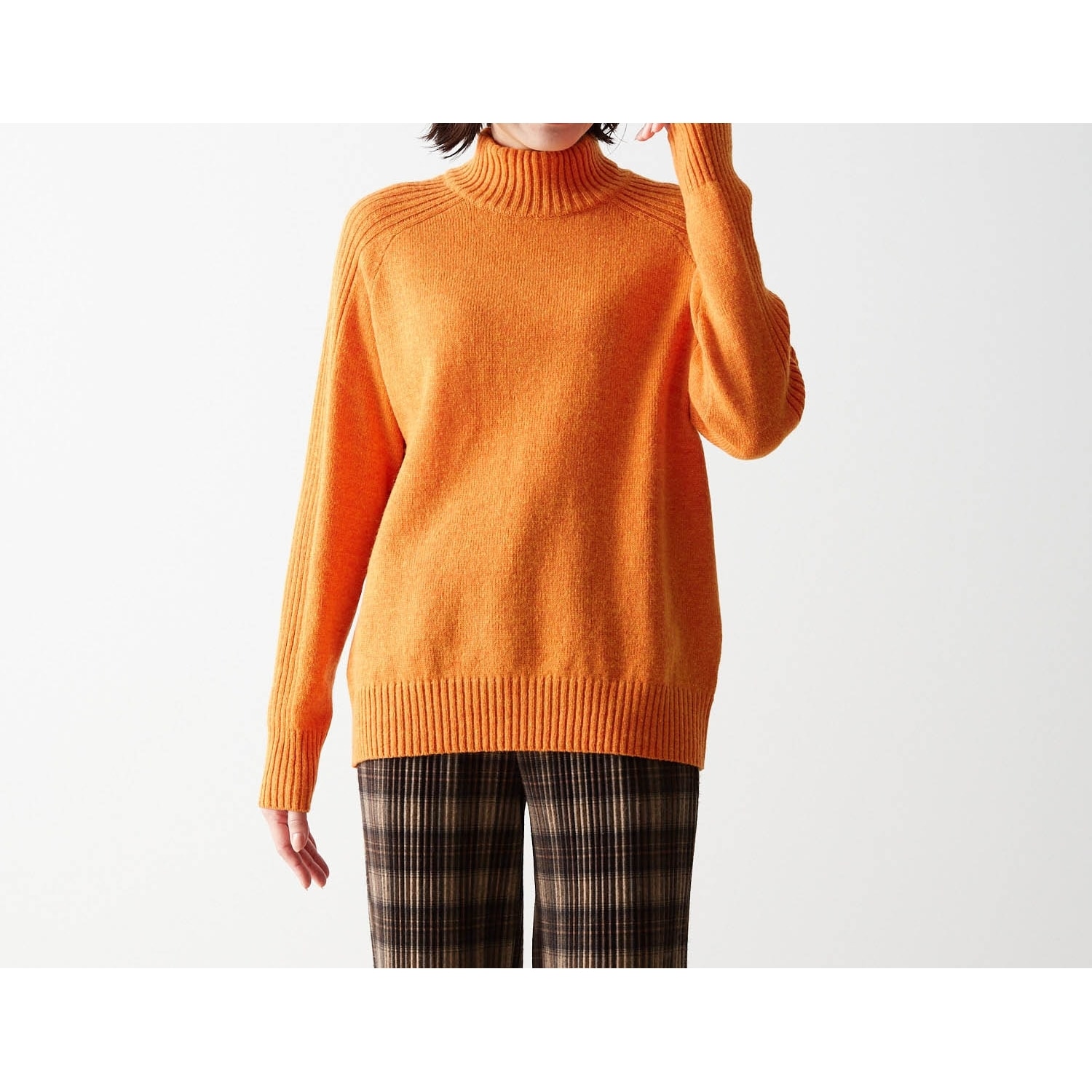 ウール混きれい色ニット［日本製］（ニット/セーター）｜(花笑むとき