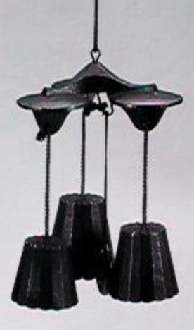 南部鉄器 吊灯篭 三重奏（風鈴）【20％引きの特価 特価 通販】山口陶器