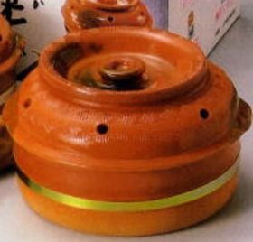 奥能登天然珪藻土 丸和工業 切り出し七輪 串焼き七輪丸型 径32.5センチ