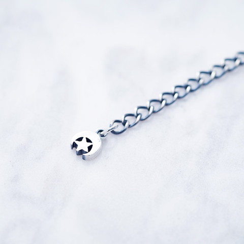 クレセントルナ ネックレス クロス×ハウライト ＜ 時計とアクセサリー