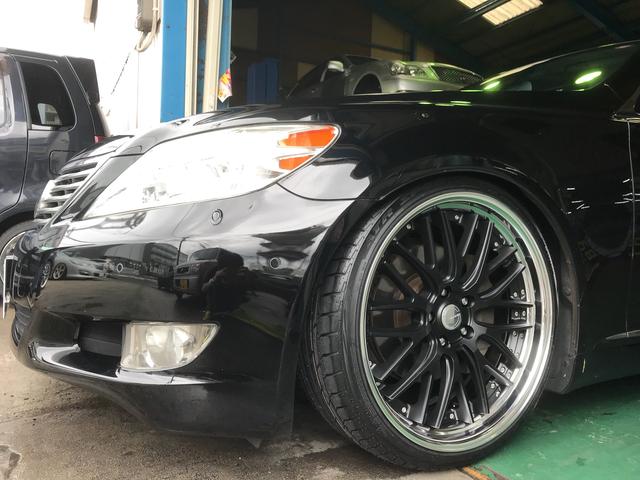 レクサス LS460 WORK グノーシス 21インチ 取り付け 大阪 北部 茨木