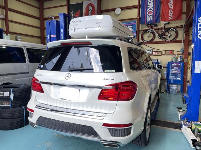 カリスマルーフボックス取付・メルセデスベンツGL・守口市・オート