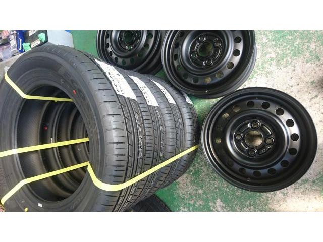 バモス13インチ持ち込みタイヤ取り付け。修理。宮崎市清武町周辺の