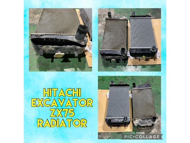 油圧ショベル タンク破裂】日立建機 ZX75 ラジエーター ラジエター 水