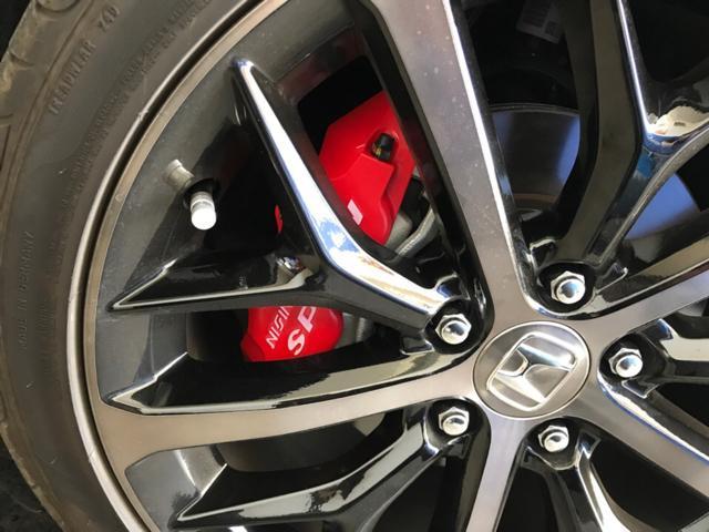 ホンダ シビック FK7 キャリパーカバー取付 SPOONロゴ レッド