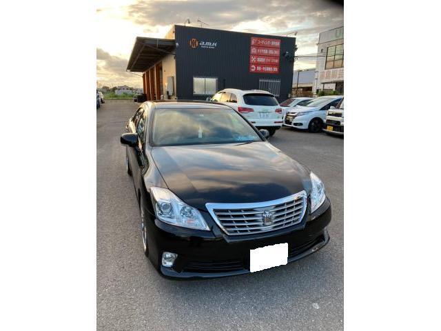 200系クラウン フロントドアガラスにファニーゴースト施工致しました