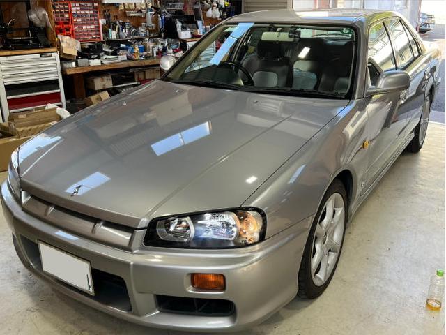 R34スカイライン ヘッドライト リペアレンズへ交換 レンズ交換｜グー