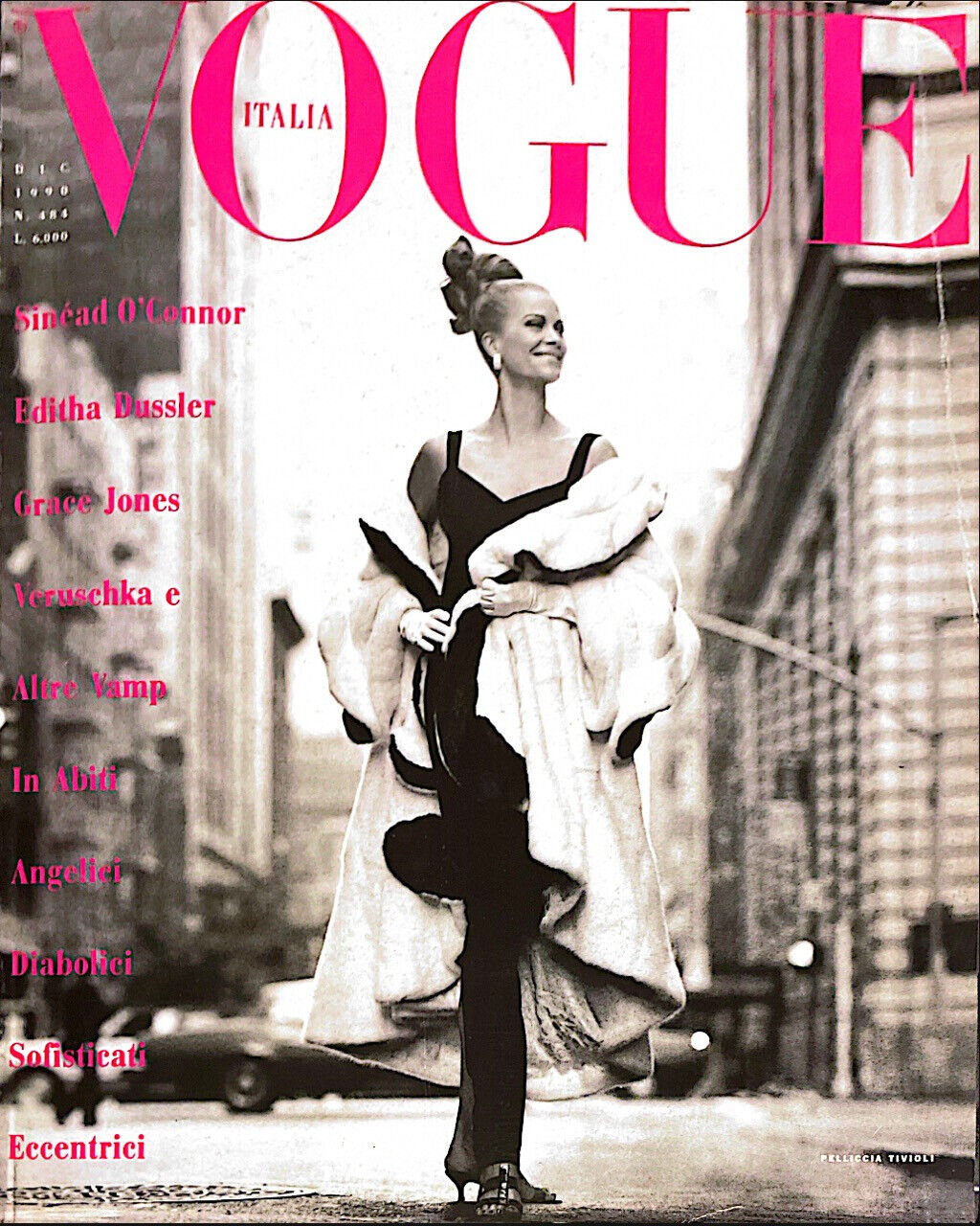 VOGUE Magazine Italia December 1990 EDITHA DUSSLER Schiffer SINEAD