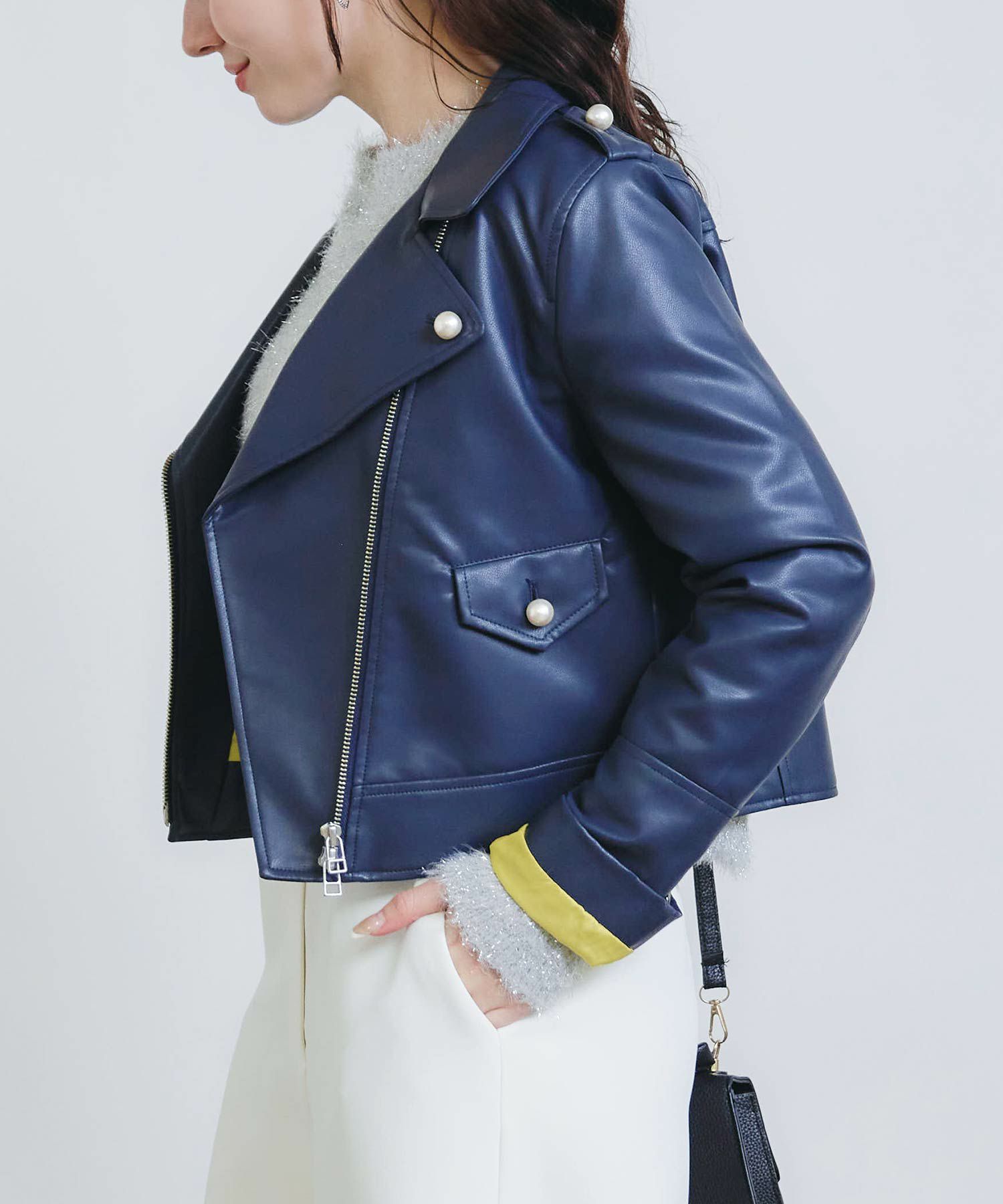 エコレザーパールライダースジャケット | PICCIN (ピッチン) 公式通販