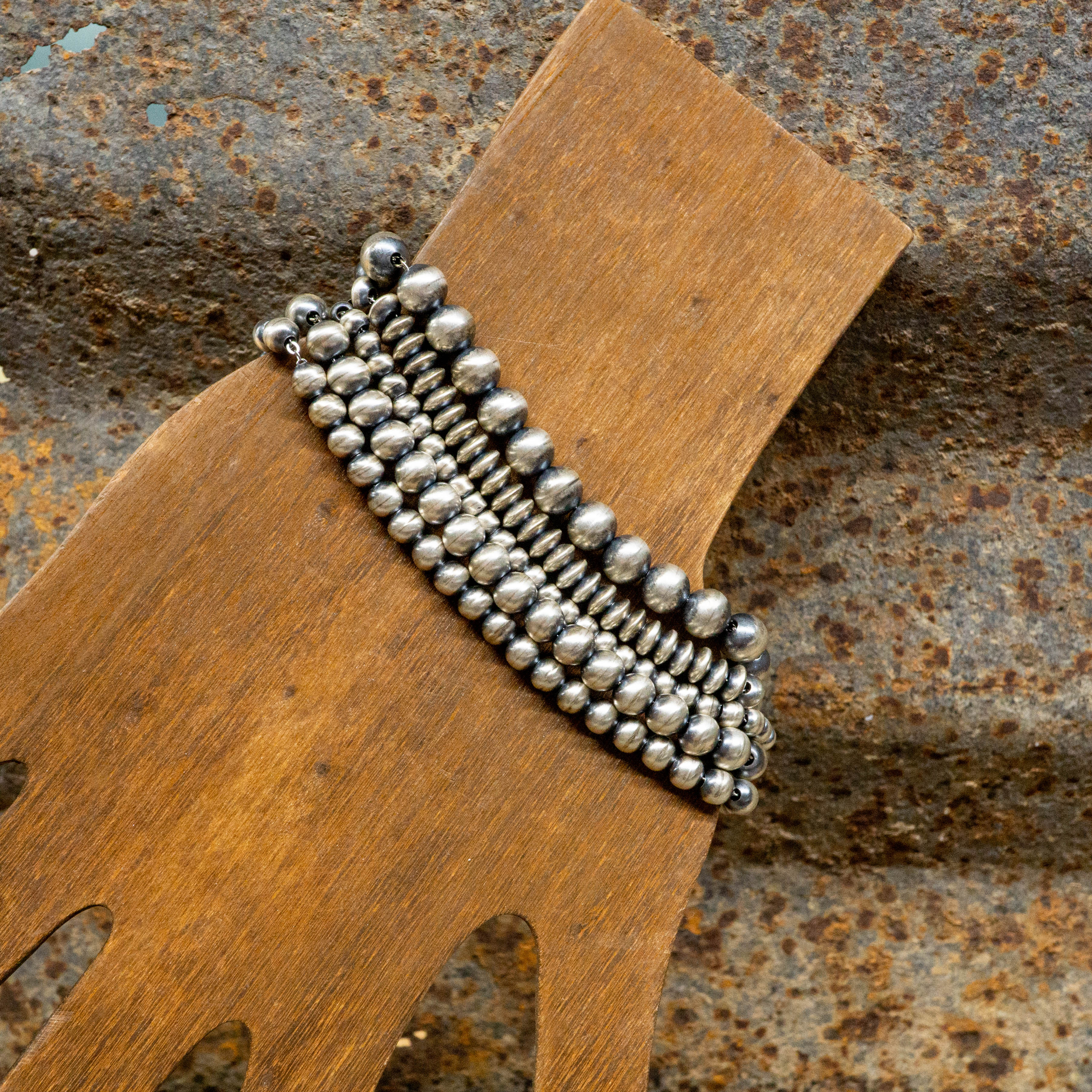 Navajo Pearl Sterling Silver Bracelet – Pickle Barrel Trading Post