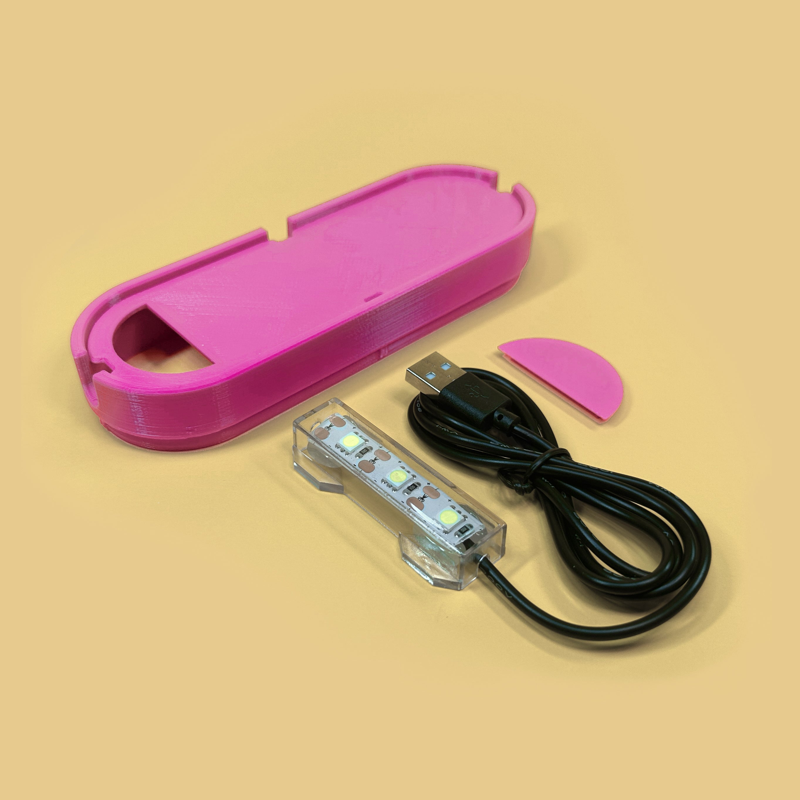 Light Up Volcano 3D Printed Lid – Picocosmos