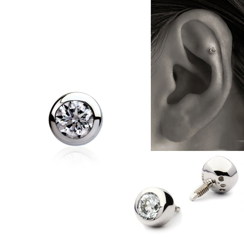 つけっぱなし ピアス プラチナ ダイヤモンド ボディピアス – PICOLLET