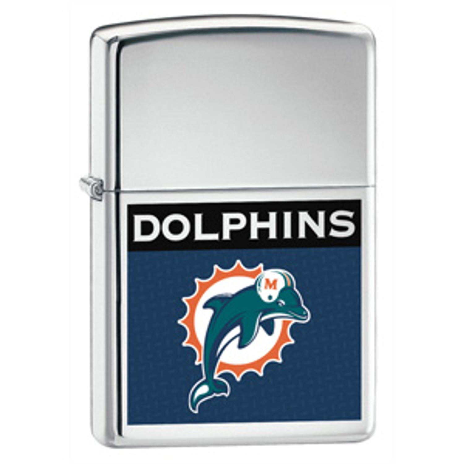 Zippo® High Polish Chrome, Miami Dolphins - KnifeCenter - ZIP22643