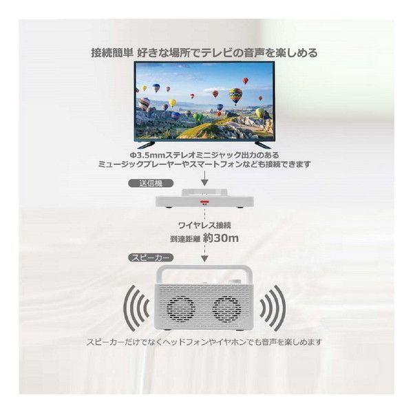 TEES TSP-M29 みみちか [テレビ用ワイヤレススピーカー] | 激安の新品