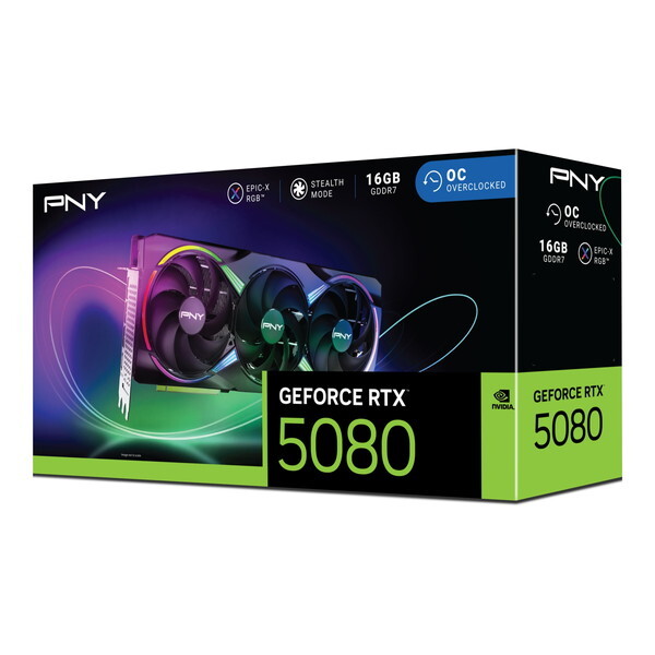 PNY VCG508016TFXXPB1-O GeFORCE RTX 5080 16GB ARGB Overclocked