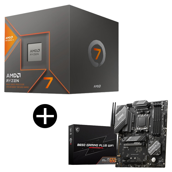 AMD Ryzen 7 8700G BOX With Wraith Spire Cooler CPU + MSI B650