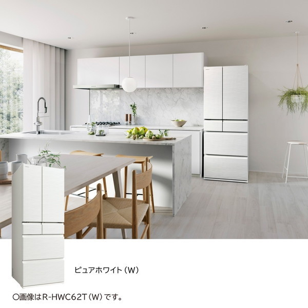 日立 R-HWC49T(W) ピュアホワイト [冷蔵庫 (485L・フレンチドア