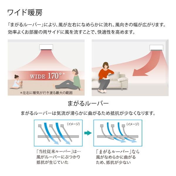富士通ゼネラル AS-C221L-W ホワイト ノクリア Cシリーズ [エアコン