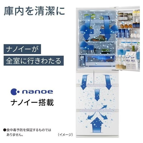 PANASONIC NR-E41EX1-W ハーモニーホワイト EXタイプ [冷蔵庫 (406L