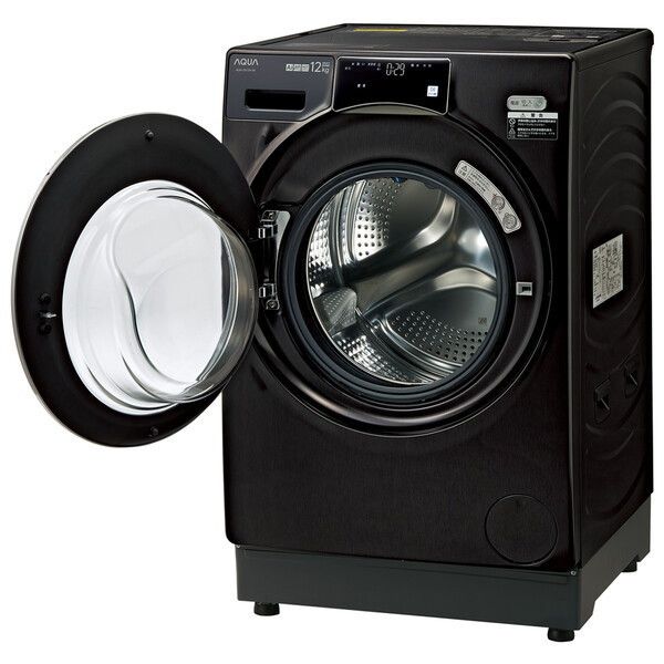 AQUA AQW-DX12N-K シルキーブラック [ドラム式洗濯乾燥機 (洗濯12.0kg