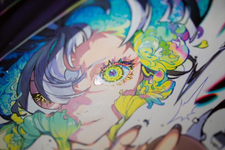 米山舞 Yoneyama mai EYE展 複製原画ED100 直筆サイン入り 米山舞