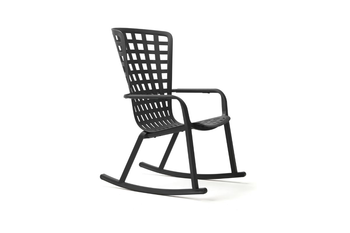 フォリオ ロッキングチェアー ダークグレー - ガーデンファニチャー