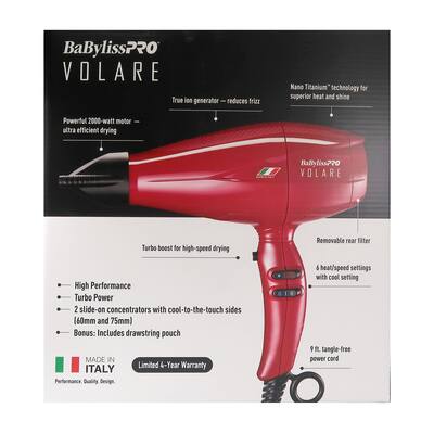 Babyliss Pro Volare Nano Titanium Professional Quality Italian