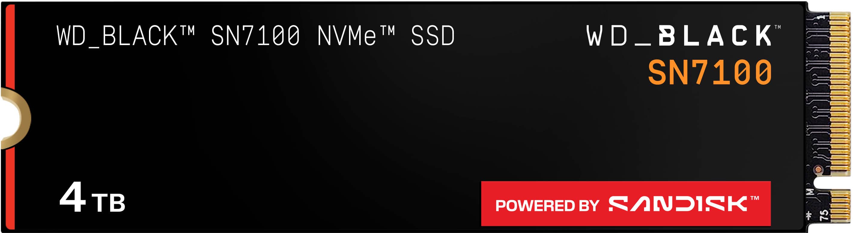 WD BLACK SN7100 2TB Internal SSD Gen 4 x4 NVMe WDBELG0020BBK-WRSN