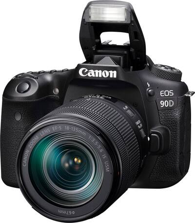 Canon EOS 90D DSLR Camera with EF S 18 135mm Lens Black 3616C016