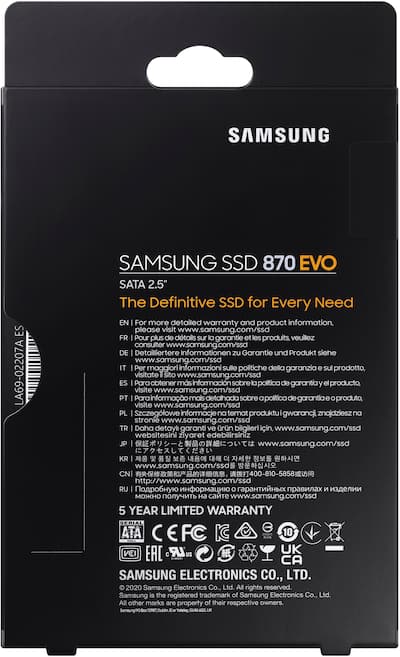 Samsung 870 EVO 2TB Internal SSD SATA MZ-77E2T0B/AM - Best Buy