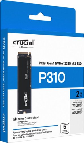 Crucial P310 2TB Internal SSD PCIe Gen 4 x4 NVMe M.2