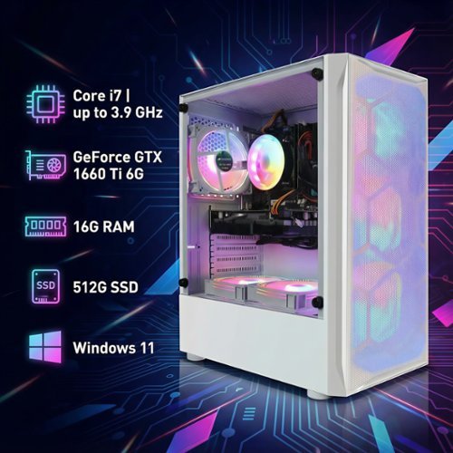 STGAubron Gaming PC, Intel Core i7 up to 3.9 GHz, 16G RAM, 512G