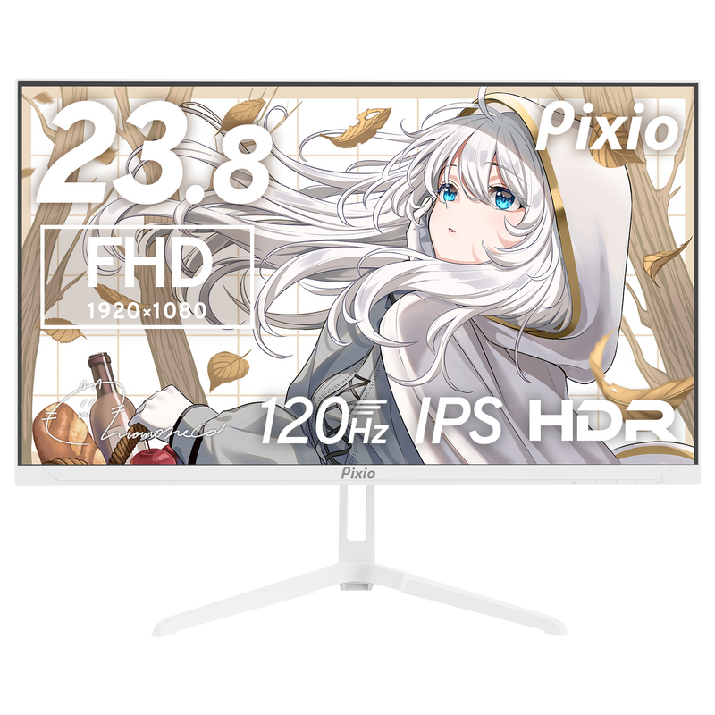 PX246WAVEW / ホワイト | 23.8インチ 120Hz FHD IPSゲーミングモニター